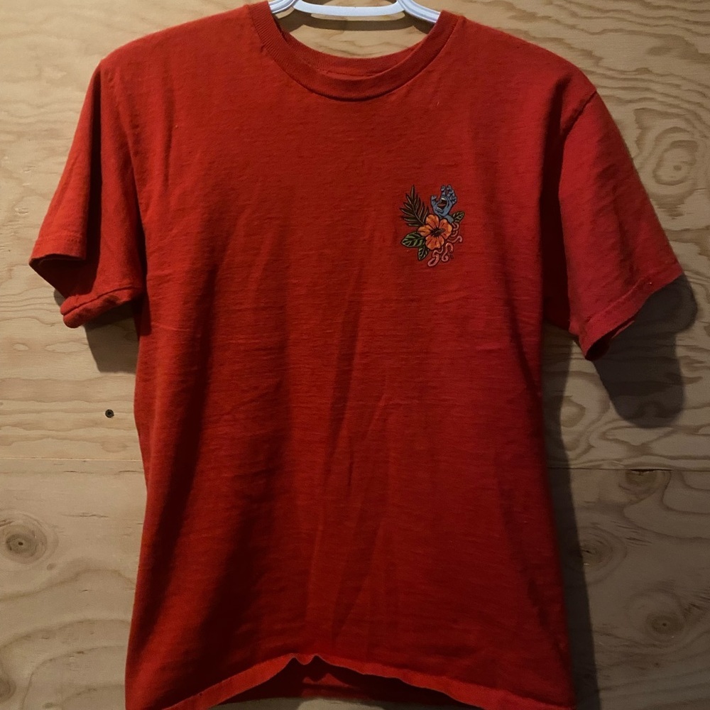 Santa Cruz Skateboards Red Short Sleeve Tee